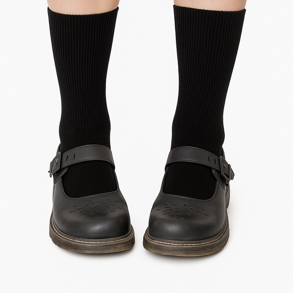 Dr. Martens Black Mary Jane Leather Shoes